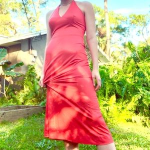 ❤️Hot pink halter top handmade prom dress ❤️